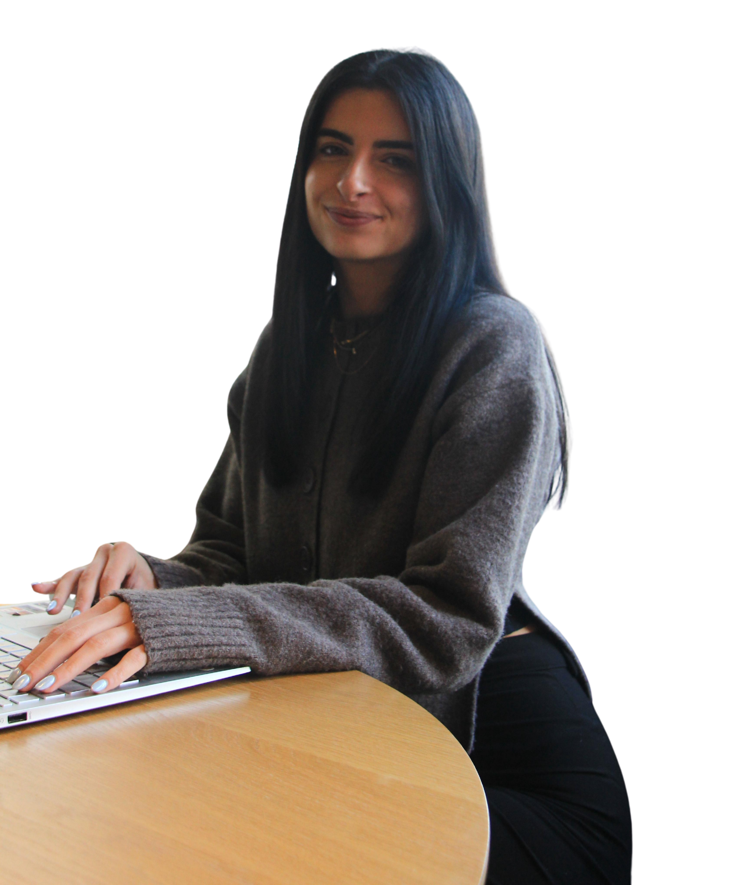 Social Recipe founder at their desk